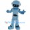 Blue Robot Mascot Costume