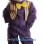 Furry Purple Monkey Mascot Costume