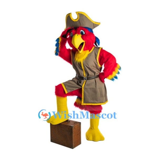 Custom Parrot Pirate Mascot Costume