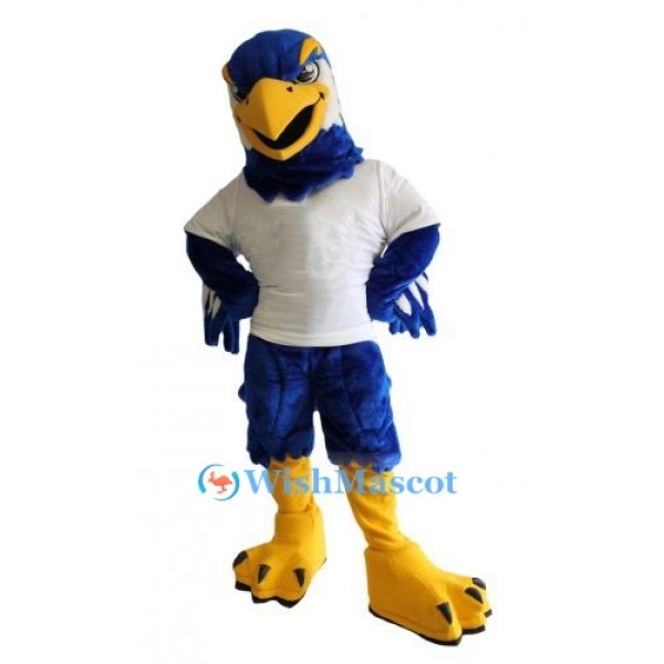 Custom Blue Eagle Mascot Costume