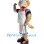 Muscle Gray Snake Mascot Costume