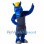 College Blue Horse Mascot Costume