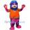 Pink & Blue Lion Mascot Costume