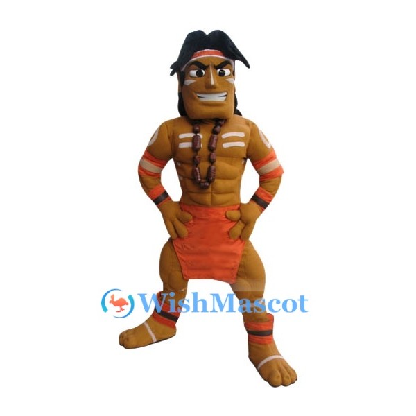 Tribal Warrior Mascot Costume