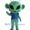 Green Alien Mascot Costume