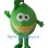 ‌Lively Green Lemon Mascot Costume