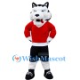 Athletic Wolf Mascot Costume