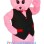 Pink Teddy Bear Mascot Costume