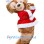 Christmas Teddy Bear Mascot Costume