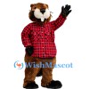 Handsome Beaver Mascot Costume