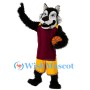 Basketball Black Wolf Mascot Costume