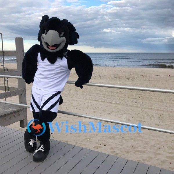 School Black Eagle Mascot Costume