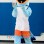 Light Blue Eagle Mascot Costume
