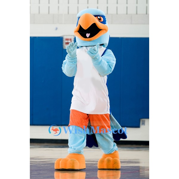 Light Blue Eagle Mascot Costume
