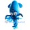 Blue Octopus Mascot Costume