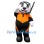 Diving White Seal Mascot Costume