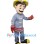 Fireman Hero Mascot Costume