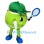 Cute Tennis Ball Mascot Costume