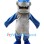 Cartoonish Blue Shark Mascot Costume