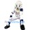 Baseball White Lion Mascot Costume