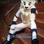 Baseball White Lion Mascot Costume