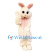 White Easter Bunny Mascot Costume