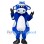 Blue Cow Mascot Costume