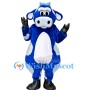 Blue Cow Mascot Costume