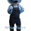 Blue Snake Miner Mascot Costume