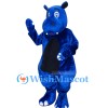 ‌Blue Hippo Mascot Costume