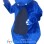‌Blue Hippo Mascot Costume