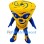 Yellow & Blue Tornado Mascot Costume