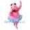 Ballet - Dressed Pink Hippo Mascot Costume