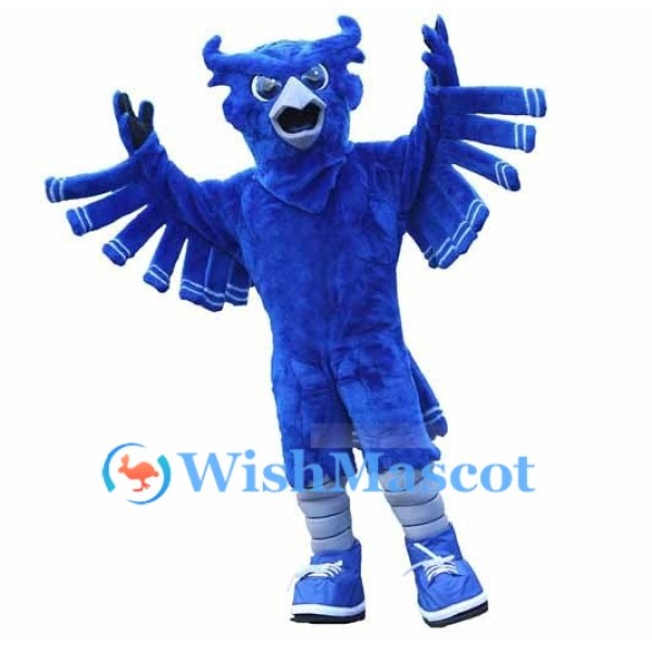 Lightweight Blue Eagle Mascot Costume