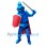 Blue Knight Adult Mascot Costume