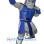 Blue Warrior Mascot Costume