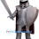 Medieval Silver Knight Mascot Costume