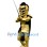 Golden Medieval Knight Mascot Costume