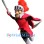 Roman-Style Warrior Mascot Costume