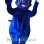 Friendly Blue Devil Mascot Costume