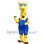 Bright Yellow Giraffe Mascot Costume