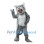 Grey Wildcat Mascot Costume