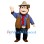 Cowboy Monkey Mascot Costume