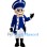 Blue Colonial Mascot Costume