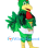 Green Rooster Mascot Costume