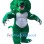 Superb Green Tiger Mascot Costume