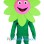 Green Sunflower Mascot Costume