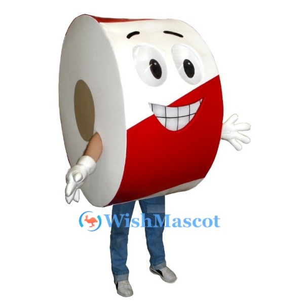 Toilet Roll Mascot Costume
