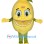 Lively Lemon Mascot Costume