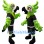 Customizable Green Parrot Mascot Costume